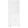 Image de vidaXL Highboard blanc 69,5x34x180 cm Bois composite