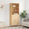 Image de vidaXL Highboard chêne Sonoma 69,5x34x180 cm Matériau dérivé du bois