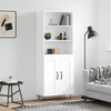Image de vidaXL Highboard blanc 69,5x34x180 cm Bois composite