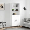 Image de vidaXL Highboard blanc 69,5x34x180 cm Bois composite