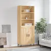Image de vidaXL Highboard chêne Sonoma 69,5x34x180 cm Matériau dérivé du bois
