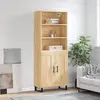 Image de vidaXL Highboard chêne Sonoma 69,5x34x180 cm Matériau dérivé du bois
