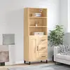 Image de vidaXL Highboard chêne Sonoma 69,5x34x180 cm Matériau dérivé du bois