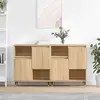 Image de vidaXL Sideboards 2 pcs. chêne Sonoma bois composite