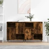 Image de vidaXL Sideboards 2 pcs. Chêne fumé Bois composite