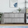 Image de vidaXL Sideboards 2 pcs. Gris Sonoma Matériau dérivé du bois