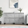 Image de vidaXL Sideboards 2 pcs. Gris béton Bois composite