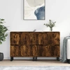 Image de vidaXL Sideboards 2 pcs. Chêne fumé Bois composite