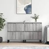 Image de vidaXL Sideboards 2 pcs. Gris Sonoma Matériau dérivé du bois