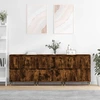 Image de vidaXL Sideboards 3 pcs. Chêne fumé Bois composite