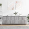 Image de vidaXL Sideboards 3 pcs. Gris Sonoma Matériau dérivé du bois
