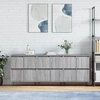 Image de vidaXL Sideboards 3 pcs. Gris Sonoma Matériau dérivé du bois