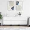 Image de vidaXL Sideboards 3 pcs. Blanc Bois composite