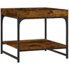Image de vidaXL Table basse chêne fumé 49,5x49,5x45 cm Bois composite