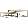 Image de vidaXL Tables gigognes 2 pcs. chêne Sonoma bois composite