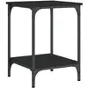 Image de vidaXL Table basse noire 40x40x55 cm bois composite