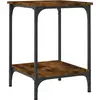 Image de vidaXL Table basse chêne fumé 40x40x55 cm bois composite
