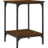 Image de vidaXL Table basse marron imitation chêne 40x40x55 cm Bois composite