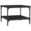 Image de vidaXL Table basse noire 55x55x40 cm Bois composite