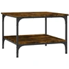 Image de vidaXL Table basse chêne fumé 55x55x40 cm bois composite