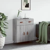 Image de vidaXL Sideboard Gris Sonoma 69,5x34x90 cm Matériau dérivé du bois