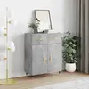Image de vidaXL Sideboard gris béton 69,5x34x90 cm Bois composite