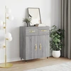 Image de vidaXL Sideboard Gris Sonoma 69,5x34x90 cm Matériau dérivé du bois