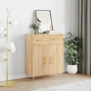 Image de vidaXL Sideboard chêne Sonoma 69,5x34x90 cm Matériau dérivé du bois