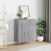 Image de vidaXL Sideboard Gris Sonoma 69,5x34x90 cm Matériau dérivé du bois