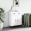 Image de vidaXL Sideboard Blanc 69,5x34x90 cm Bois composite