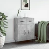 Image de vidaXL Sideboard gris béton 69,5x34x90 cm Bois composite