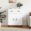Image de vidaXL Sideboard Blanc 69,5x34x90 cm Bois composite