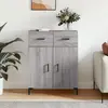 Image de vidaXL Sideboard Gris Sonoma 69,5x34x90 cm Matériau dérivé du bois