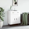 Image de vidaXL Sideboard blanc brillant 69,5x34x90 cm Bois composite
