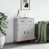 Image de vidaXL Sideboard gris béton 69,5x34x90 cm Bois composite