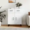 Image de vidaXL Sideboard Blanc 69,5x34x90 cm Bois composite