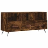 Image de vidaXL Armoire TV chêne fumé 102x36x50 cm Bois composite