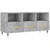 Image de vidaXL Armoire TV gris béton 102x36x50 cm Bois composite