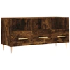 Image de vidaXL Armoire TV chêne fumé 102x36x50 cm Bois composite
