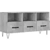 Image de vidaXL Armoire TV gris béton 102x36x50 cm Bois composite