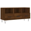 Image de vidaXL Armoire TV marron imitation chêne 102x36x50 cm Matériau dérivé du bois