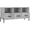 Image de vidaXL Armoire TV gris béton 102x36x50 cm Bois composite