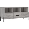 Image de vidaXL Armoire TV Gris Sonoma 102x36x50 cm Bois composite