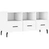 Image de vidaXL Armoire TV blanche 102x36x50 cm Bois composite