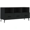 Image de vidaXL Armoire TV noire 102x36x50 cm Bois composite