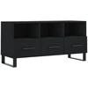 Image de vidaXL Armoire TV noire 102x36x50 cm Bois composite