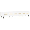 Image de vidaXL Armoire TV Blanc 150x36x30 cm Bois composite