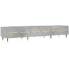 Image de vidaXL Armoire TV gris béton 150x36x30 cm Bois composite