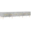 Image de vidaXL Armoire TV gris béton 150x36x30 cm Bois composite