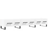 Image de vidaXL Armoire TV Blanc 150x36x30 cm Bois composite